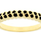 Black Spinel Band Ring In 18K Gold Over Sterling Silver 0.36ctw