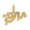 14K Yellow Gold Dragon Pendant