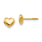 14k Yellow Gold Small Puffed Heart Earrings