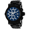 Oceanaut Men's Baccara XL Blue Dial, Black Stainless Steel Watch