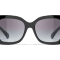 Chanel Black Frame with Large "CC" Silver Logo / Gray Lens Sunglasses