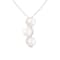8-9mm White Cultured Freshwater Pearl Sterling Silver Pendant W/Chain