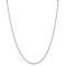 Rhodium Over 14k White Gold 3.2mm Solid Round Open Link Cable 18 Inch Chain