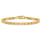 14K Yellow Gold 3.25mm Byzantine Chain Bracelet