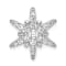 Rhodium Over 14K White Gold Lab Grown Diamond SI1/SI2, G H I, Star
Pendant 0.50ctw
