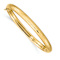 14k Yellow Gold 4.75mm Hammered Children's Hinged Bangle