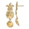 14k Yellow Gold Diamond-Cut and Textured Dangle Earrings With Starfish,
Shell and Sand Dollar