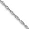 14k White Gold 1.4mm Polished Singapore Chain 22"