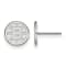 Rhodium Over Sterling Silver NHL Boston Bruins LogoArt Extra Small Post Earrings