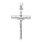 Rhodium Over 14K White Gold Crucifix Pendant