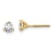 14K Yellow Gold Lab Grown Diamond 3/4ctw VS/SI GH Screw Back 3-Prong Earrings