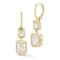 Rachel Zoe Graduated Emerald-Cut CZ Dangle Earrings in 14K Gold Over
Sterling Silver