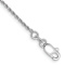 Rhodium Over 14k White Gold 1.15mm Diamond-Cut Rope Link Bracelet