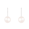 14k White Gold Leverback 6-7mm Akoya Pearl Earrings