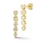 Rachel Zoe Mixed Shape CZ Dangle Earrings in 14K Gold Over Sterling Silver