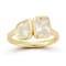 Rachel Zoe White CZ Toi et Moi Ring in 14K Gold Over Sterling Silver