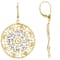 Circle Filigree Earrings In 18K Gold Over Sterling Silver