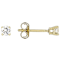Timeless Lab-Grown Diamond Solitaire Stud Earrings In 10K Gold