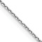 Rhodium Over 14k White Gold 0.65mm Solid Diamond-Cut Round Open Link
Cable 24 Inch Chain