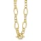 18K Yellow Gold Oval Link 18-inch Toggle Necklace