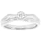 Lab-Grown Diamond Solitaire Ring In Sterling Silver 0.20ctw