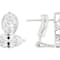 CZ Marquise And Pear Earrings In Platinum-Enhanced Sterling Silver 8.11ctw