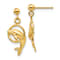 14k Yellow Gold Dolphin Dangle Earrings