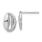 Rhodium Over Sterling Silver Polished Cowrie Shell Post Earrings