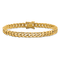 14K Yellow Gold 6.8mm Hand-Polished Flat Beveled Curb Link Bracelet