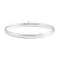 14K White Gold Baby Bangle Bracelet with Snap Box Clasp, 5.5 Inches.