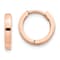14k Rose Gold 7/16" Round Hinged Hoop Earrings