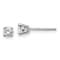 14K White Gold Lab Grown Diamond 1/3ctw Certified VS/SI GH 4 Prong Earrings