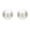 Pear Shape Pearl Simulant Stud Earrings In Sterling Silver