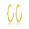 Open Hoop Earrings In 14K Gold Over Brass