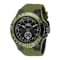 Invicta Aviator 50mm Black Dial Silicone Band Quartz Watch