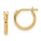 14K Yellow Gold Polished Hoop Earrings