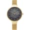 Obaku Women's Classic Black Mother-Of-Pearl Dial Yellow Stainless Steel
Mesh Band Watch