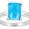 SleepIng Beauty Turquoise Solitaire Ring In Sterling Silver