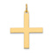 14k Yellow Gold Laser Designed Greek Cross Pendant