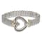 Sterling Silver with 14K Gold Over Sterling Silver Oxidized Diamond
Heart Bracelet