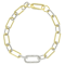Lab-Grown Diamond Rope-Motif Bracelet In Two-Tone Gold