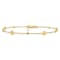 14K Yellow Gold Polished Disc with 1-inch Extension Anklet