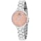 Roberto Bianci Women's Gemma Peach Dial, Stainless Steel Watch