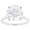 Lab-Grown Diamond Solitaire Ring In 14K White Gold 5.00ct