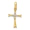 14K Yellow Gold 1/15ct. Diamond Cross Pendant