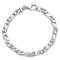Rhodium Over 14k White Gold 6.7mm Hand-polished Fancy Link Bracelet