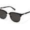 QUAY "EVASIVE" Black Oval Frame / Smoke Polarized Lenses Sunglasses
