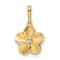 14K Yellow Gold Cubic Zirconia Flower Pendant