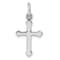 Rhodium Over Sterling Silver Polished Cross Pendant