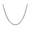 Men's Square Box Chain Necklace 4.9mm In Stainless Steel 22 Inch